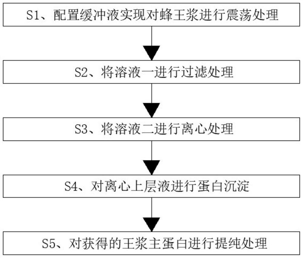 Method for extracting purified royal jelly major protein from royal jelly