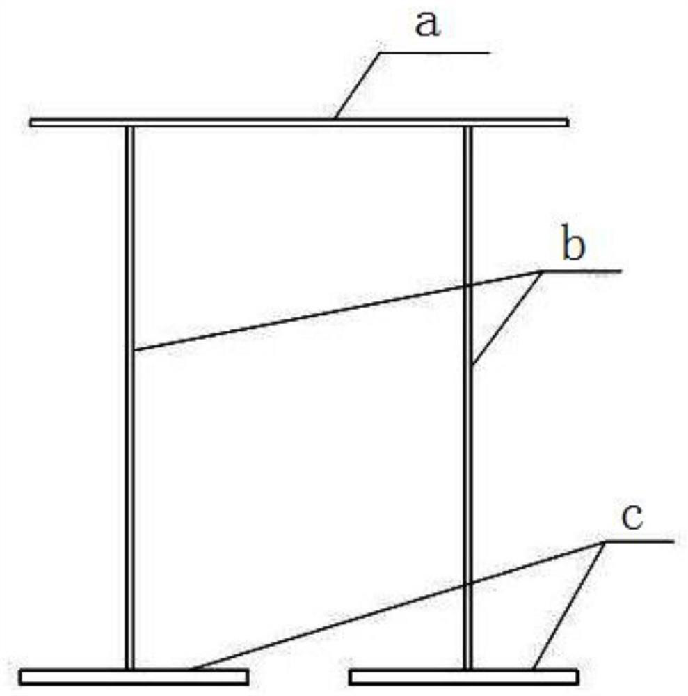 Suspension type monorail open box type track beam