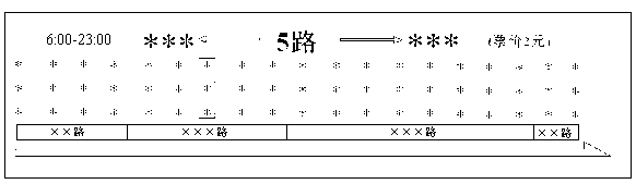 Automatic printing method and system for bus stop sign boards