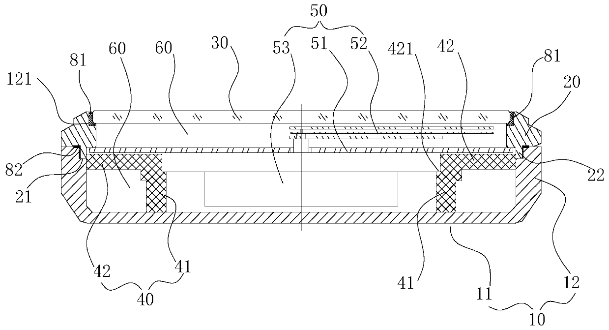 Waterproof watch and waterproof watch assembling method