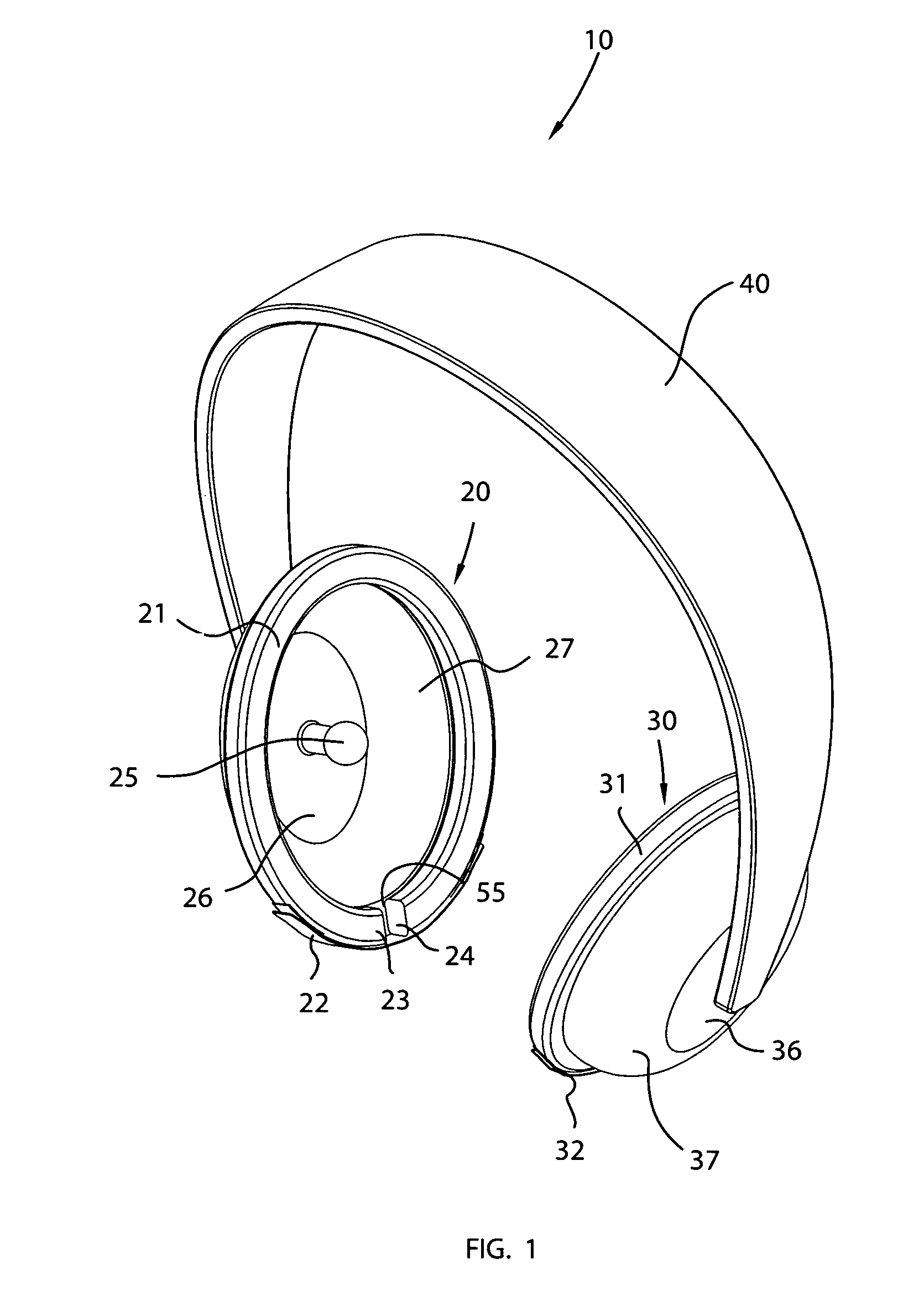 Ear covering apparatus and associated method