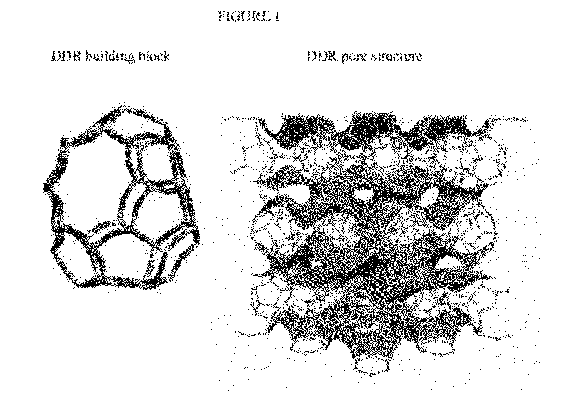 Zeolite DDR nanoparticles