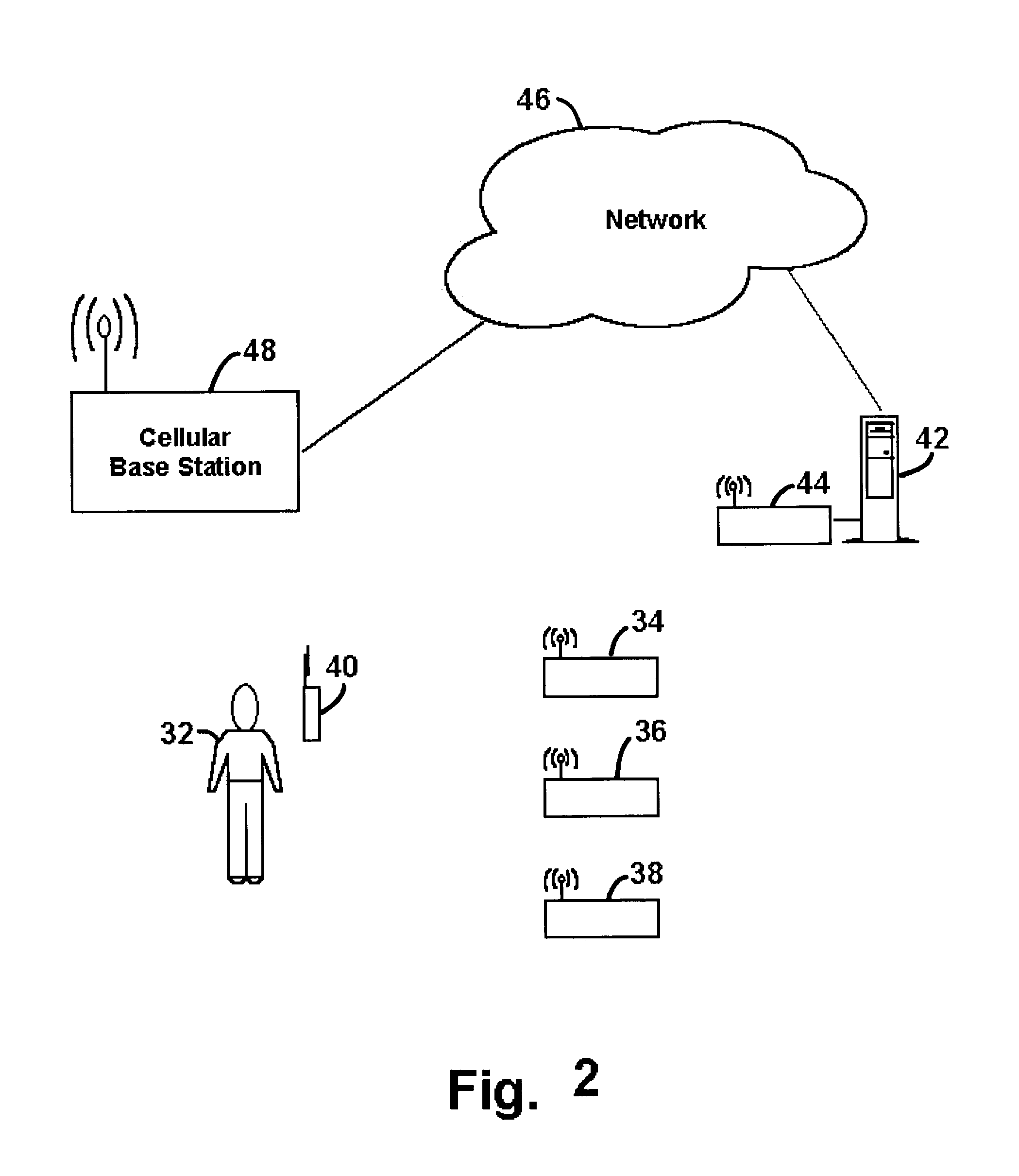 Interrogate-response communication system with privacy indication