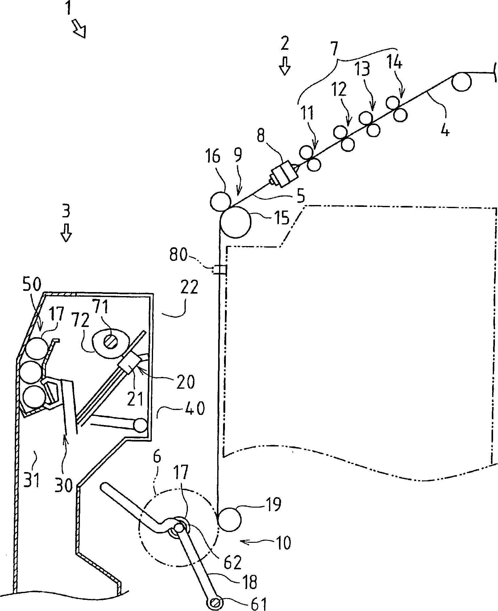 Method for automatic doffing operation and doffing apparatus