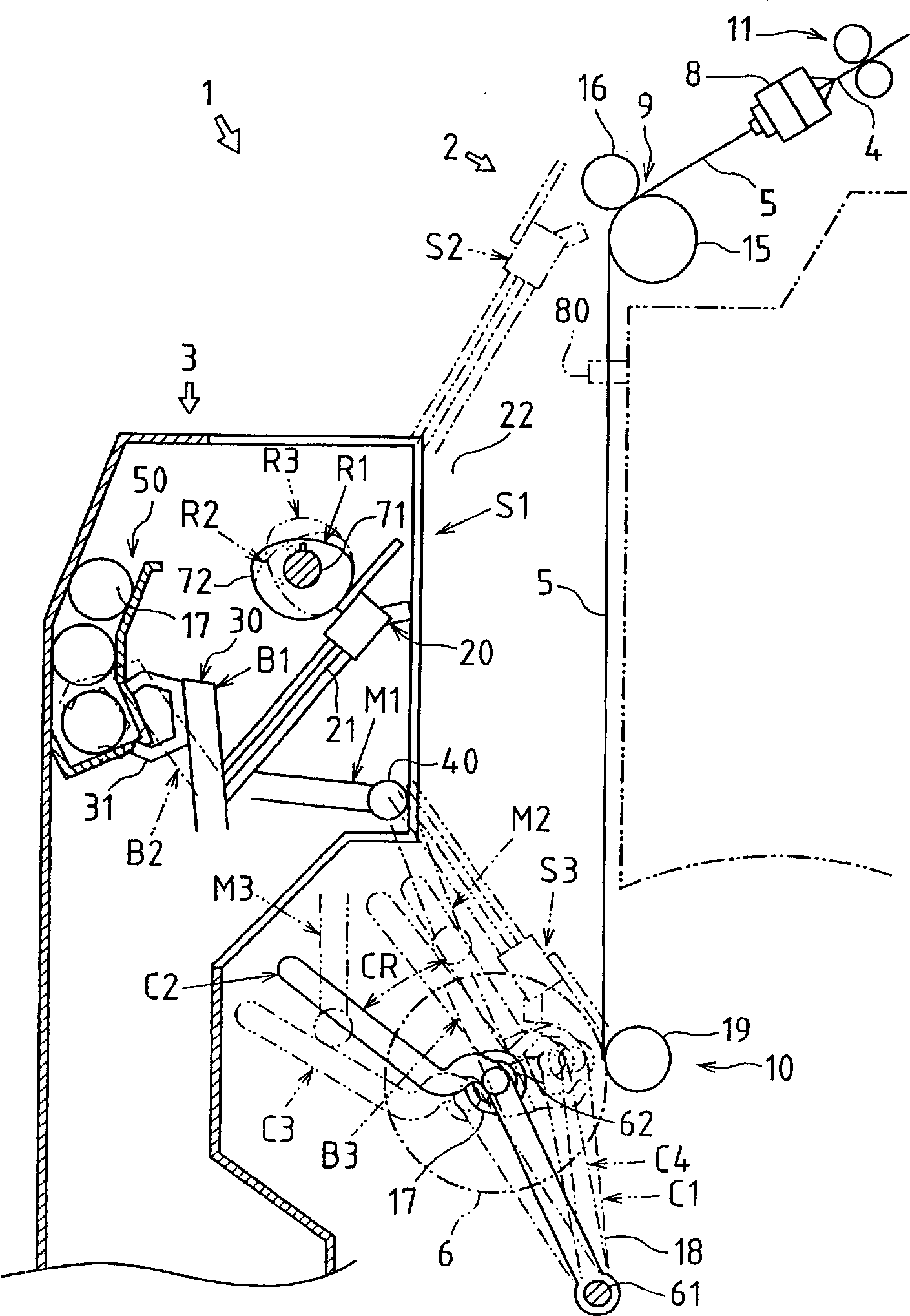Method for automatic doffing operation and doffing apparatus