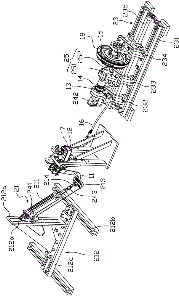 Performance testing device of automobile clutch system