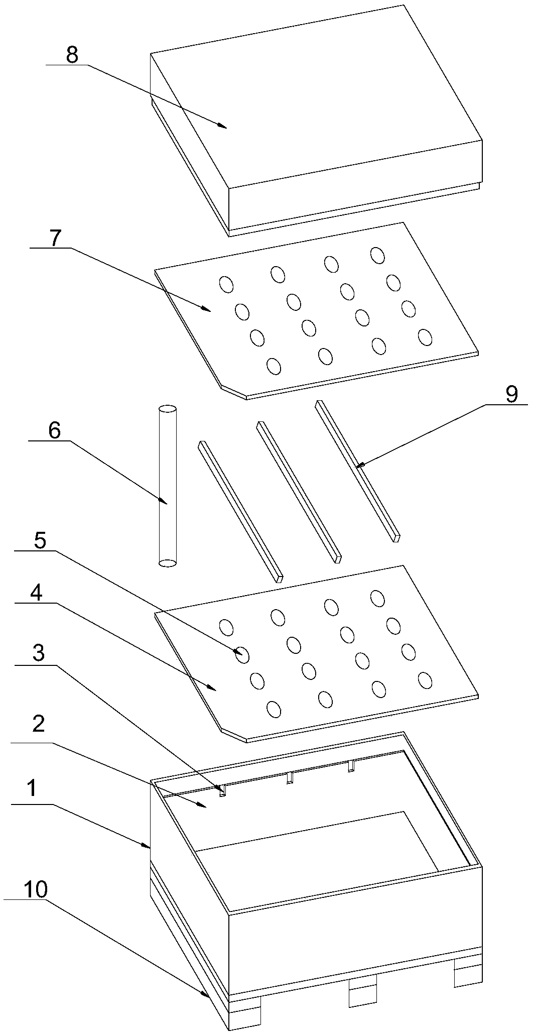 Aluminum roll loading box