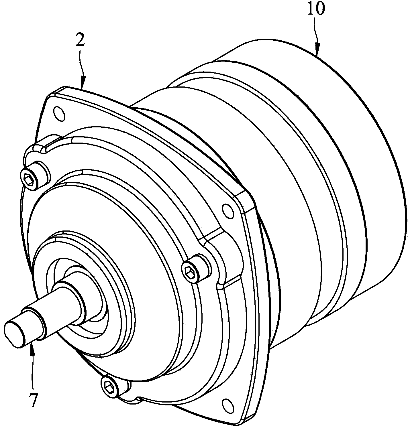 Few-tooth-difference speed reducer capable of reducing noise and wear