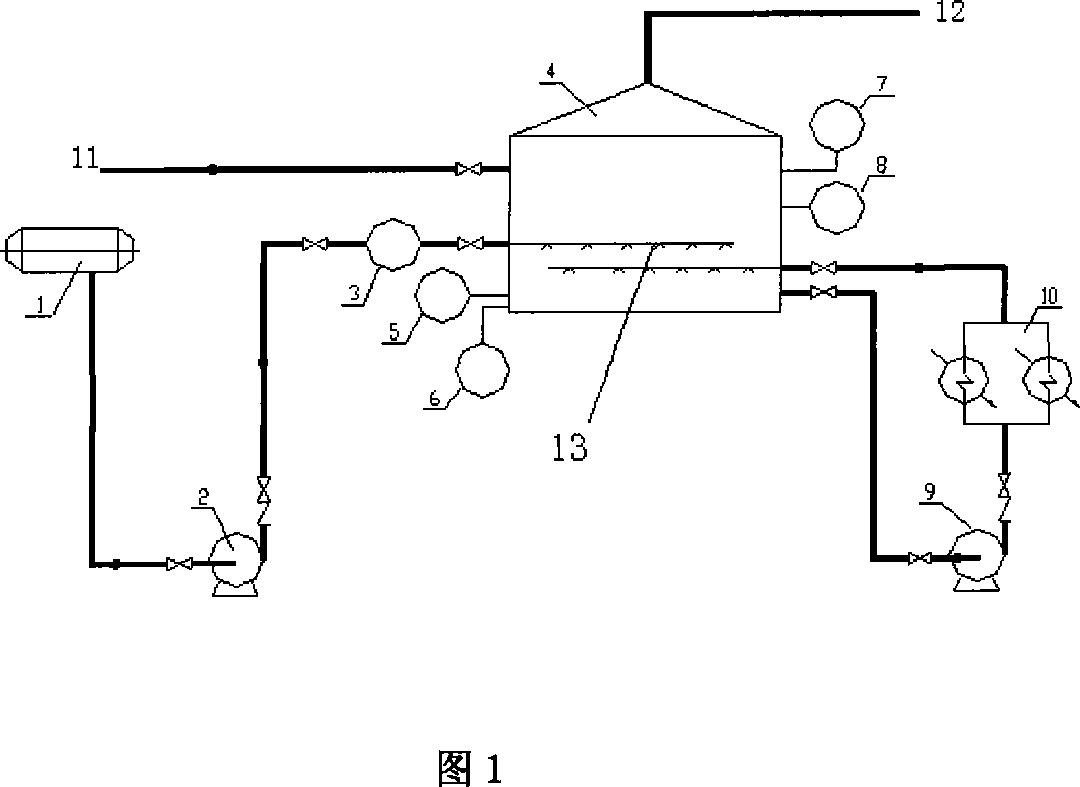 Industrial producing method and device for diluting concentrated nitric acid