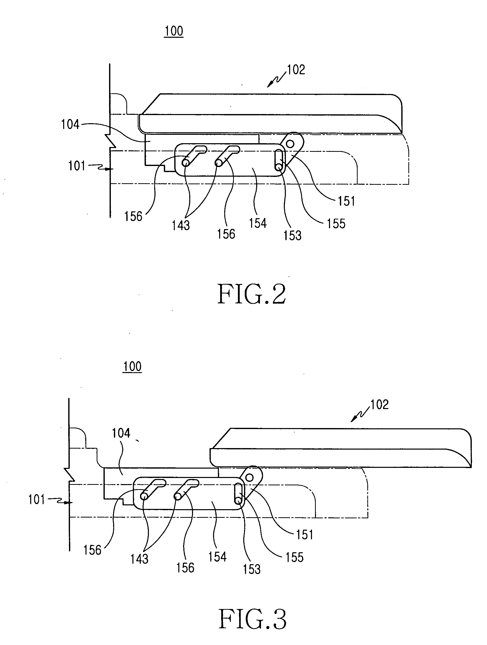 Portable terminal having protruding keypad