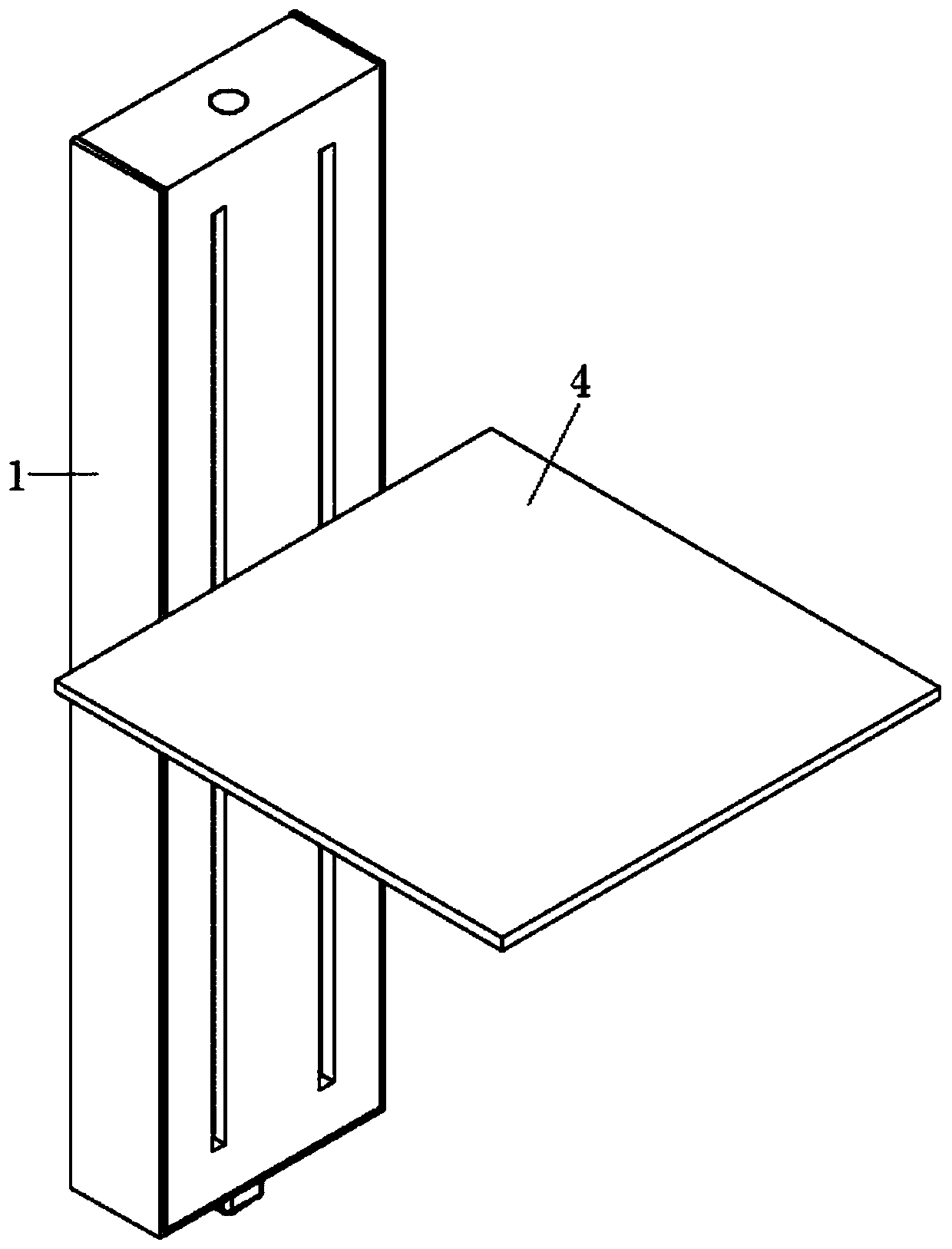 Lifting device of refrigerator partition frame