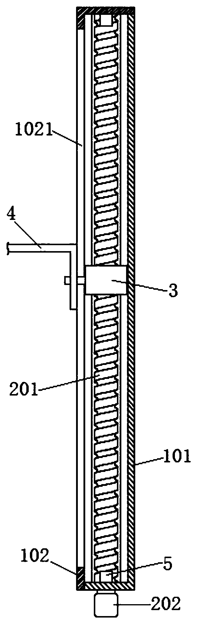 Lifting device of refrigerator partition frame