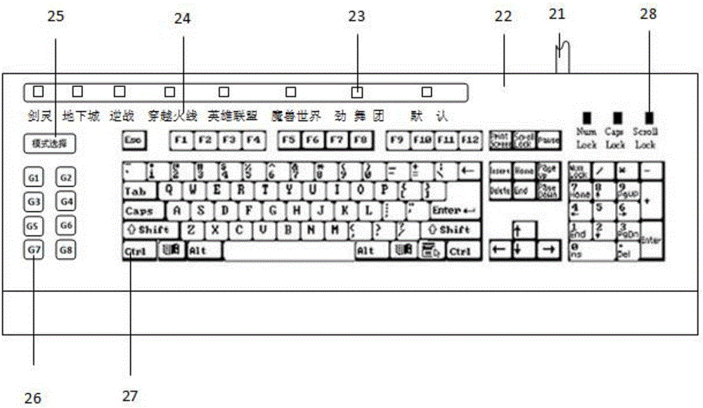 Computer input device combined element