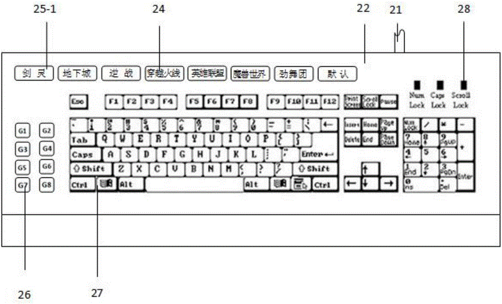 Computer input device combined element