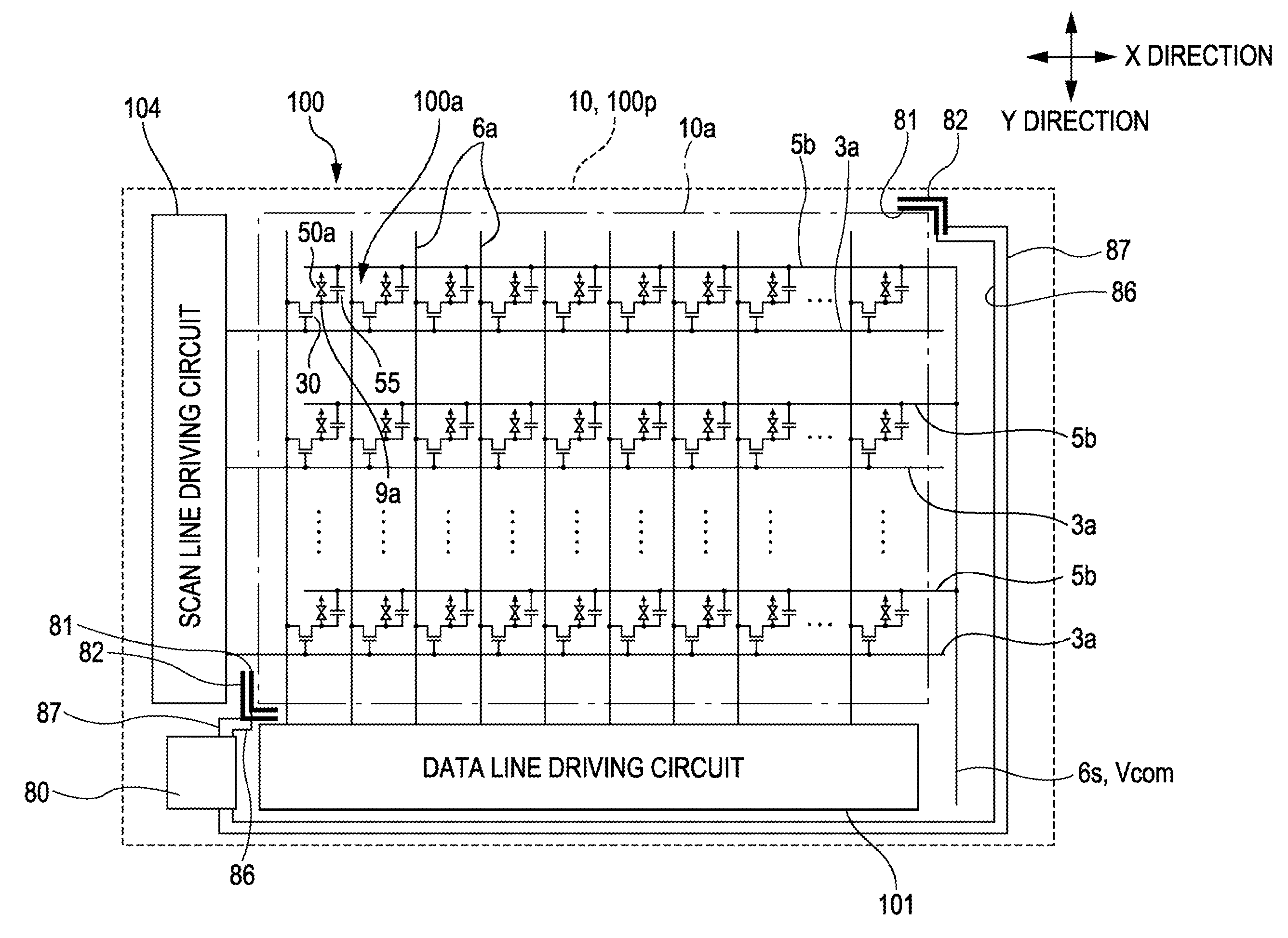Liquid crystal device, projection type display device, and electronic apparatus