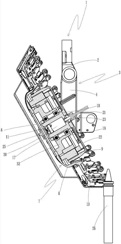 Tool magazine structure of direct-drive type servo motor controlled cutter disc