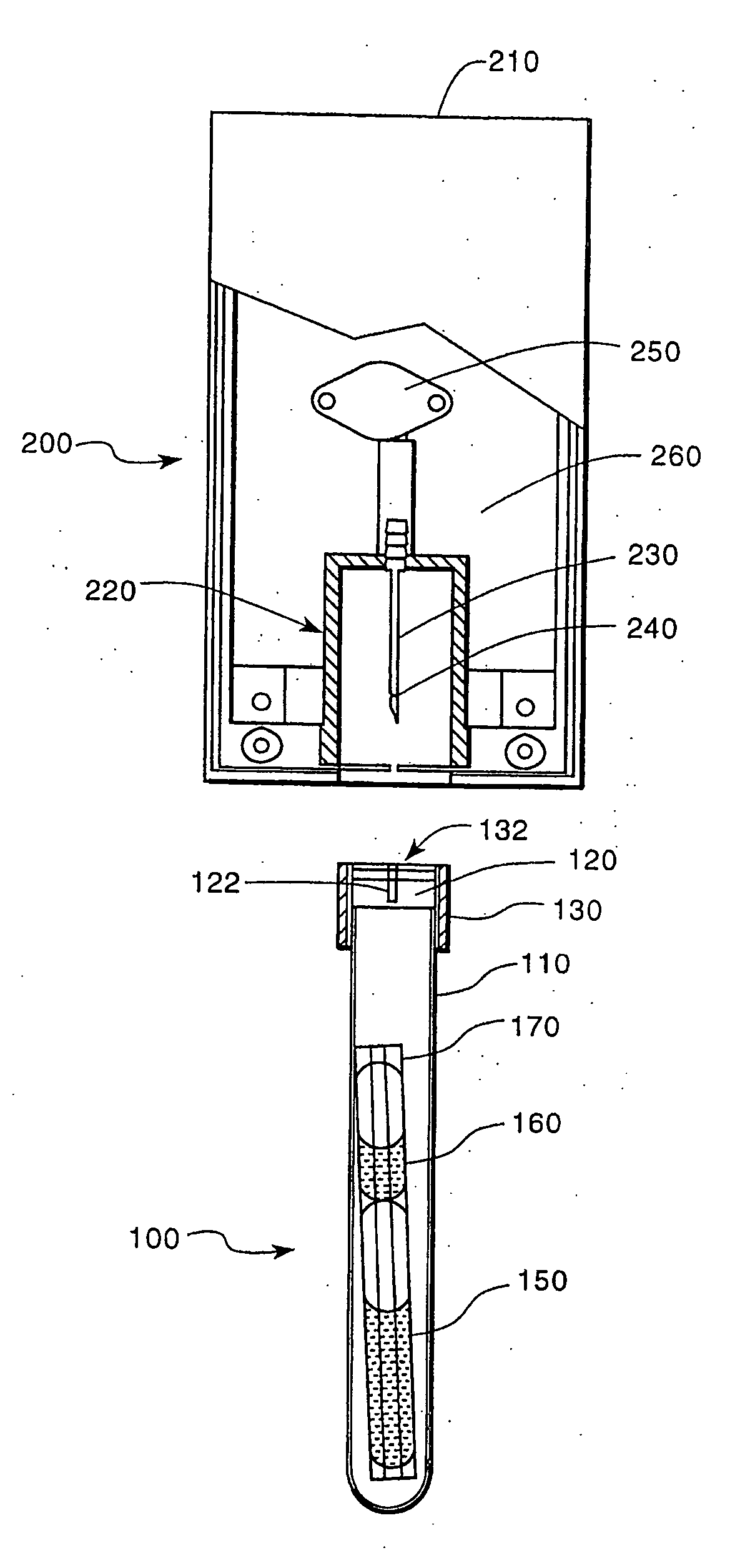 Apparatus and method for the detection of water in plants