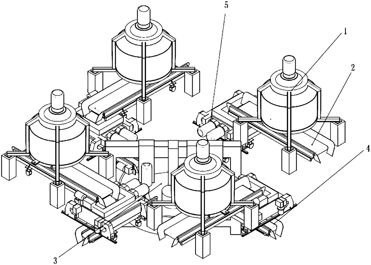 Production equipment and method for manufacturing products in the form of plates or blocks