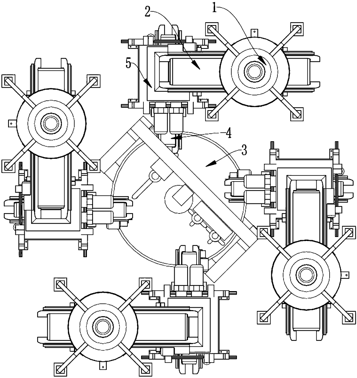 Production equipment and method for manufacturing products in the form of plates or blocks