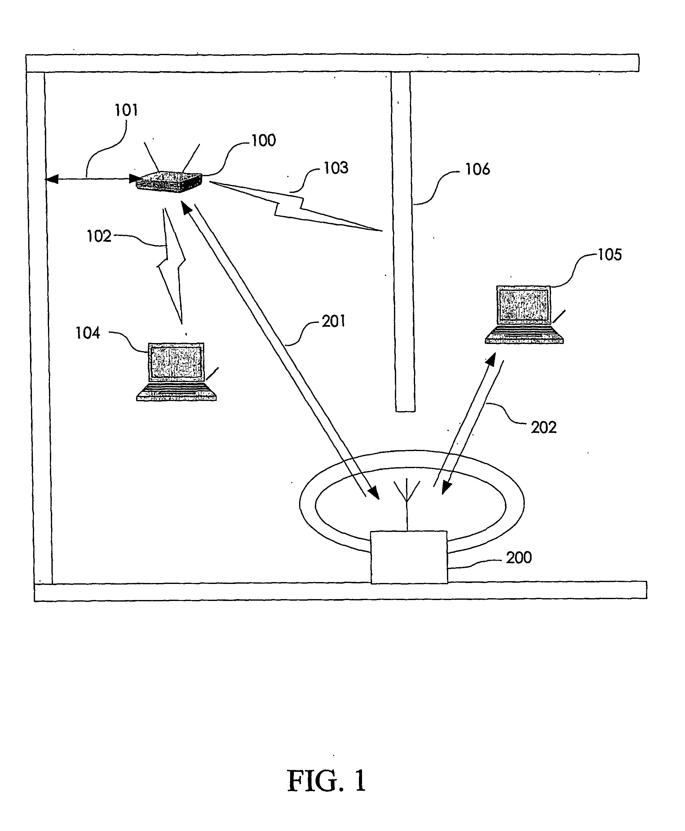 Wireless local area network with repeater for enhancing network coverage