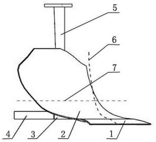 A variable curvature conventional plow