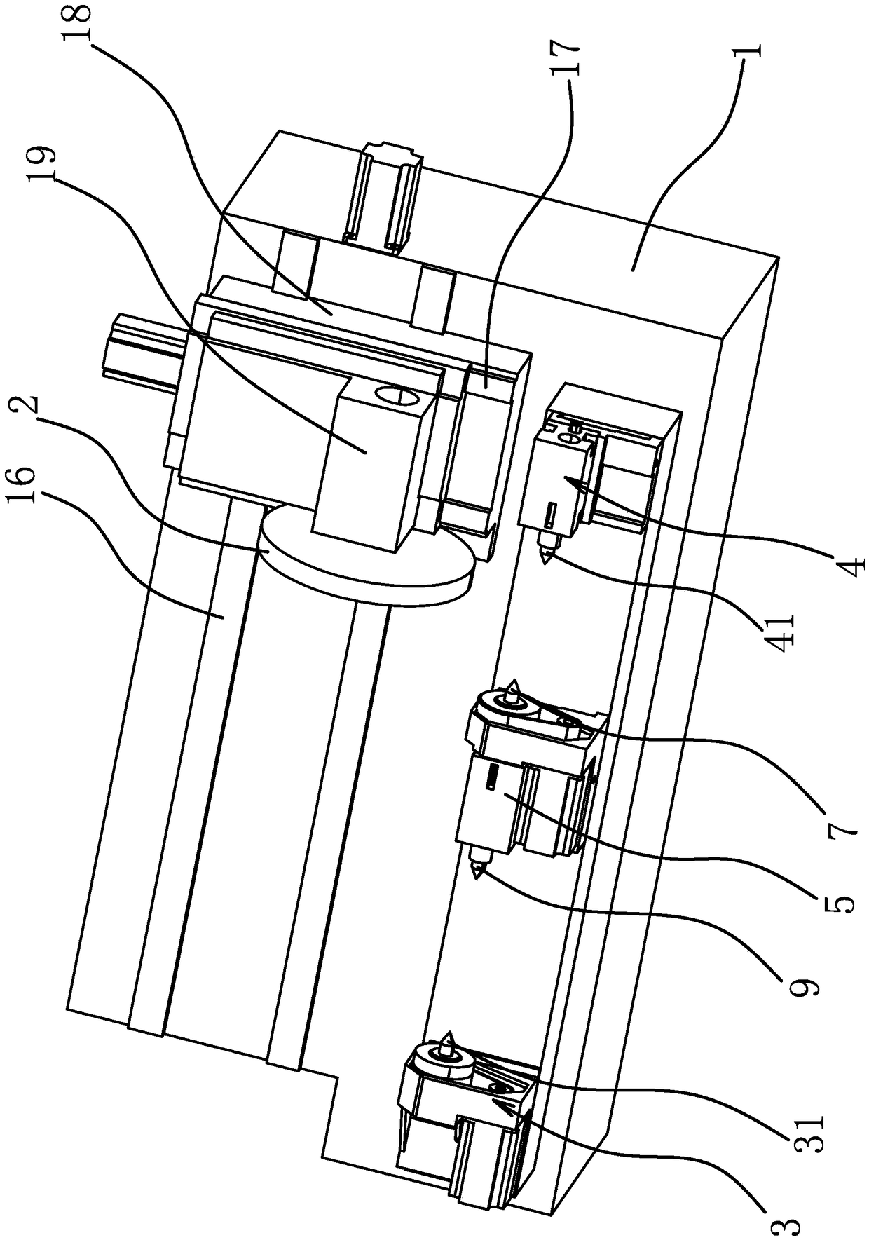 Outer circle grinding bed