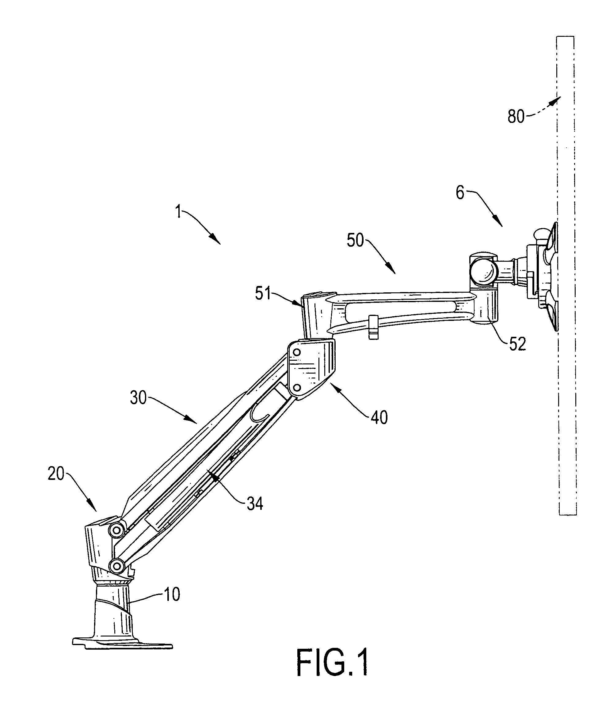 Support apparatus for suspending a monitor