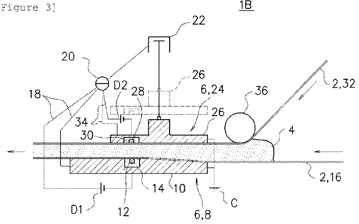 Gypsum board manufacturing method and manufacturing device