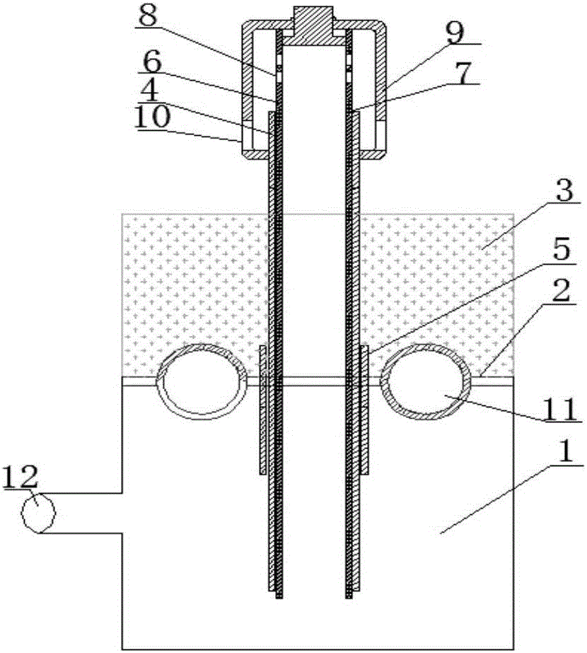 CFB boiler inlaid type hood air distributing device and improving method thereof