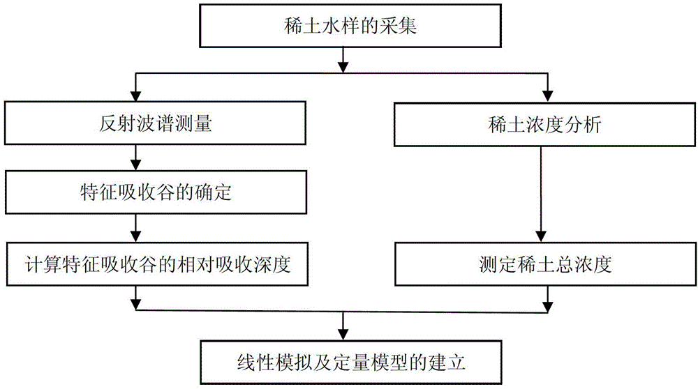 Quantitative evaluation system and method for rare earth concentration in water based on ground reflection spectrum