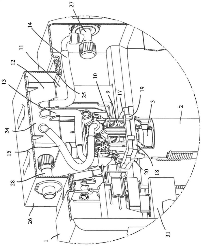 Cistern, in particular flush-mounted cistern, for toilet or urinal, and drinking water pipe system having cistern