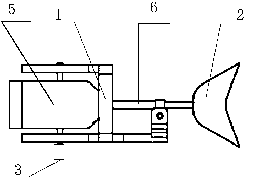 Bionic fishtail structure of eccentric gear drive