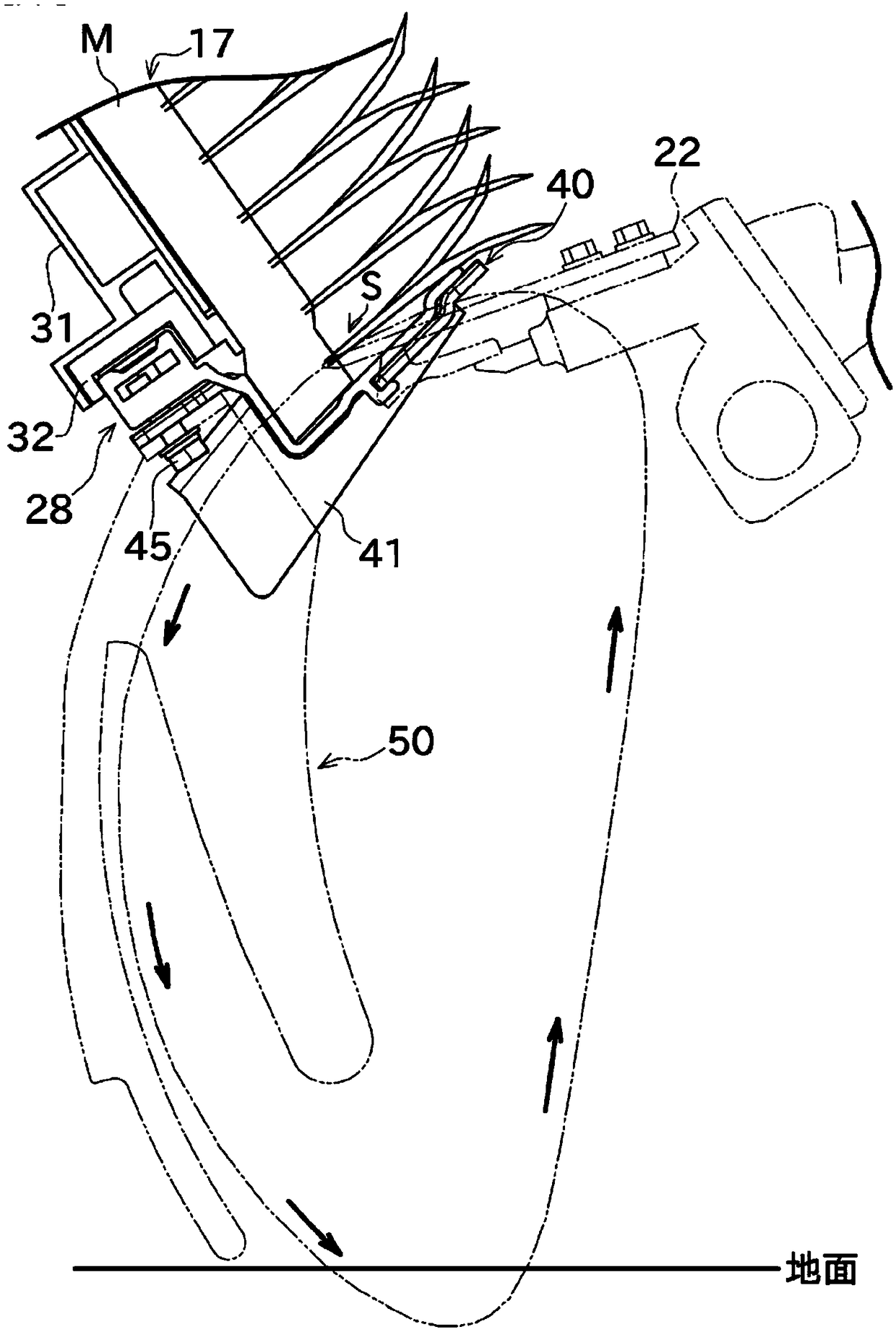 Seedling extraction guide member and seedling transplanter provided with same