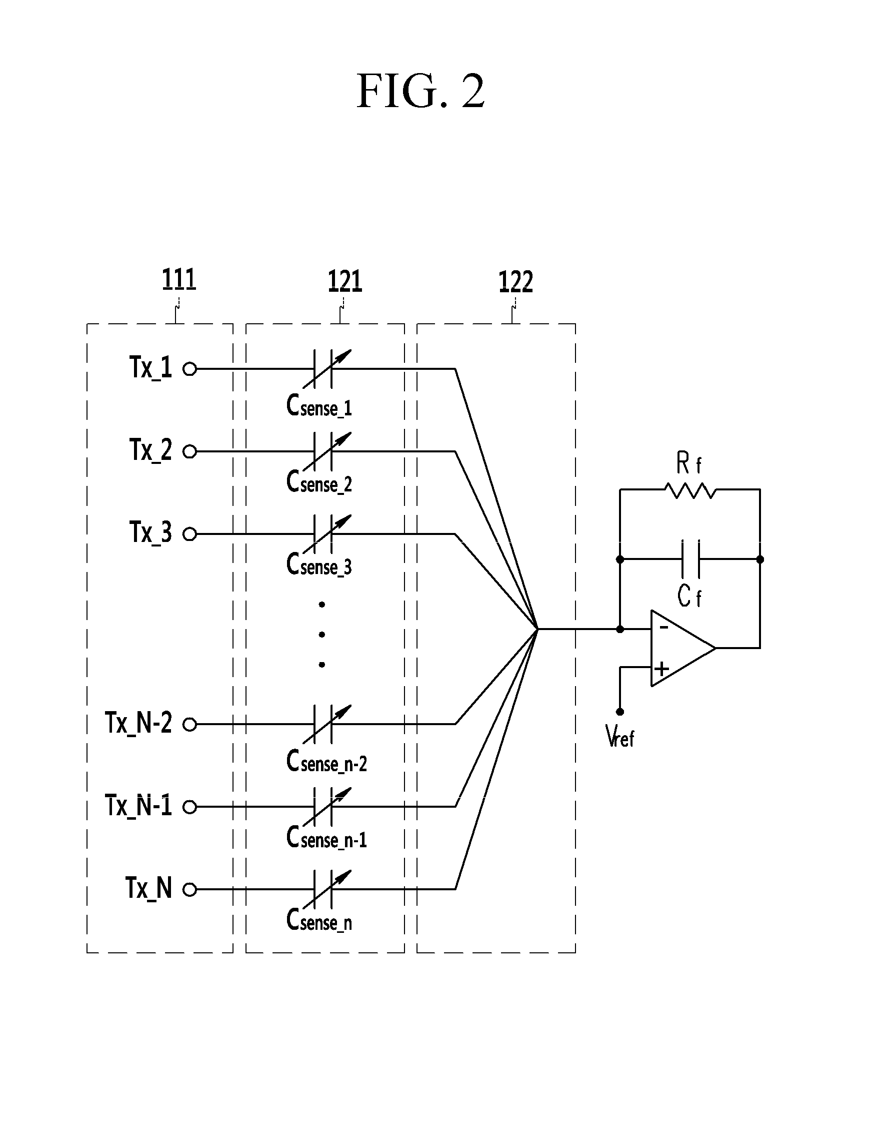 Apparatus for parallel readout of touch screen