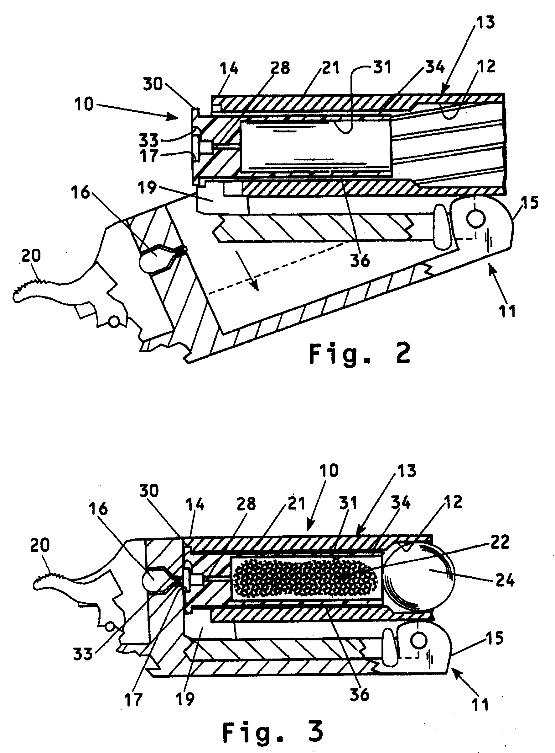 Muzzle-loading firearm and easily removable breech plug for use therewith