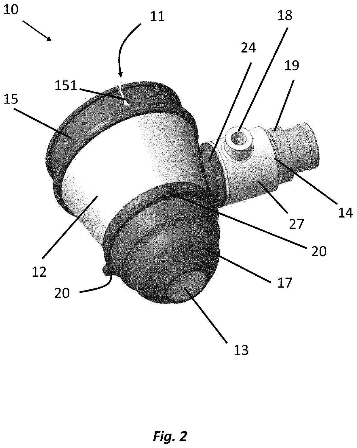 Device for the extraction of machining dust