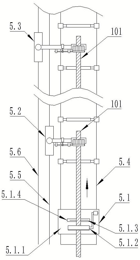 Efficient aluminum profile production line and production process thereof