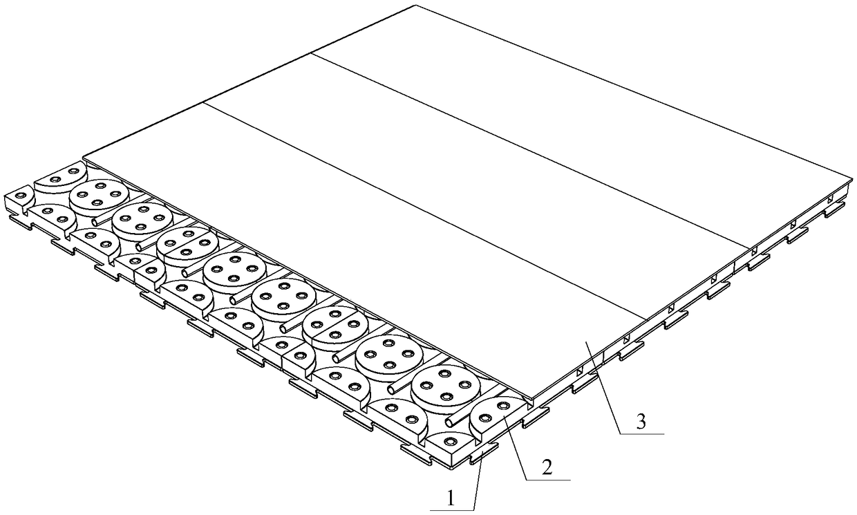 Air-conditioning floor assembly and floor thereof