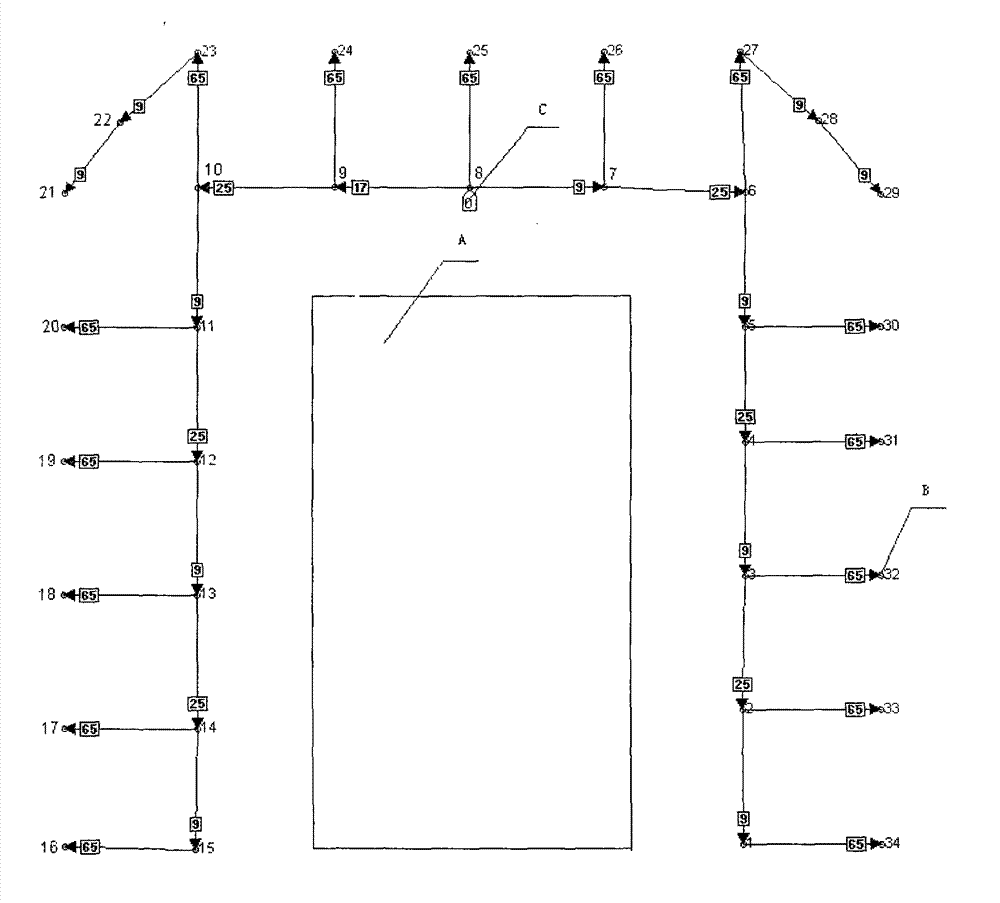 Initiation method of deep hole blasting for dismounting building