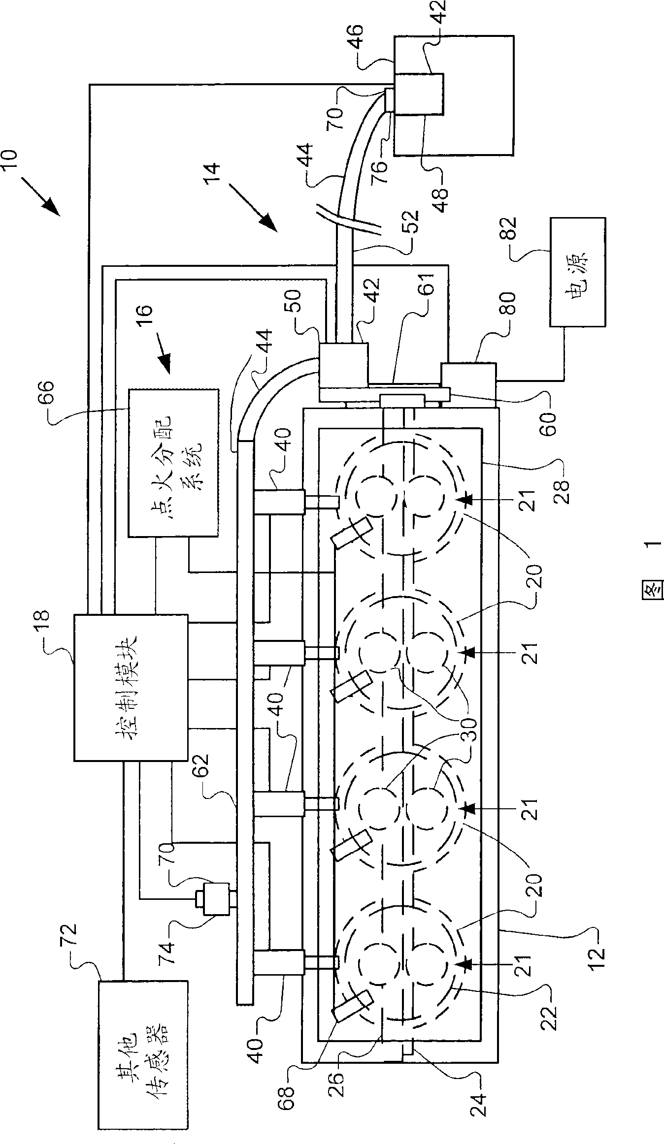 Engine cranking system with cylinder deactivation for a direct injection engine