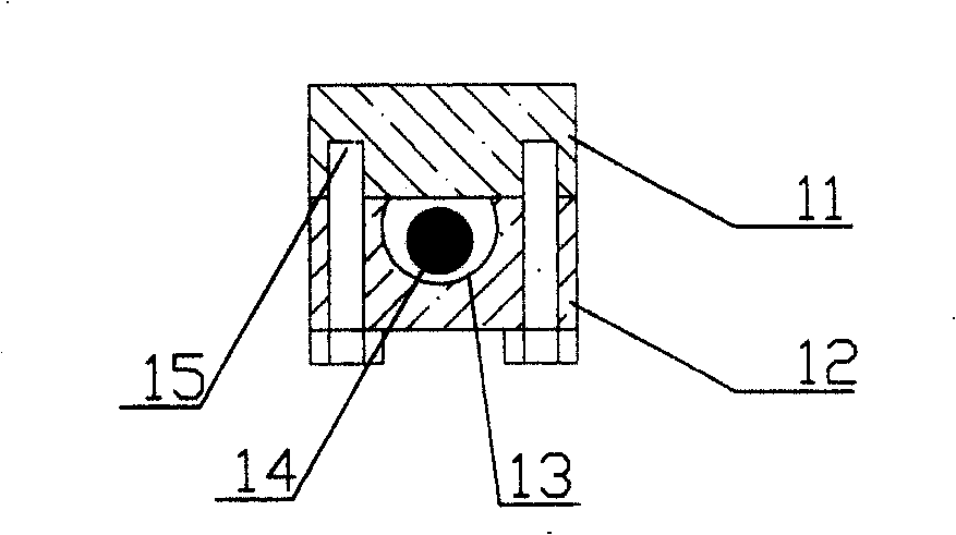 High-temperature contacting detector installation hung at normal-temperature and temperature sensing hanger