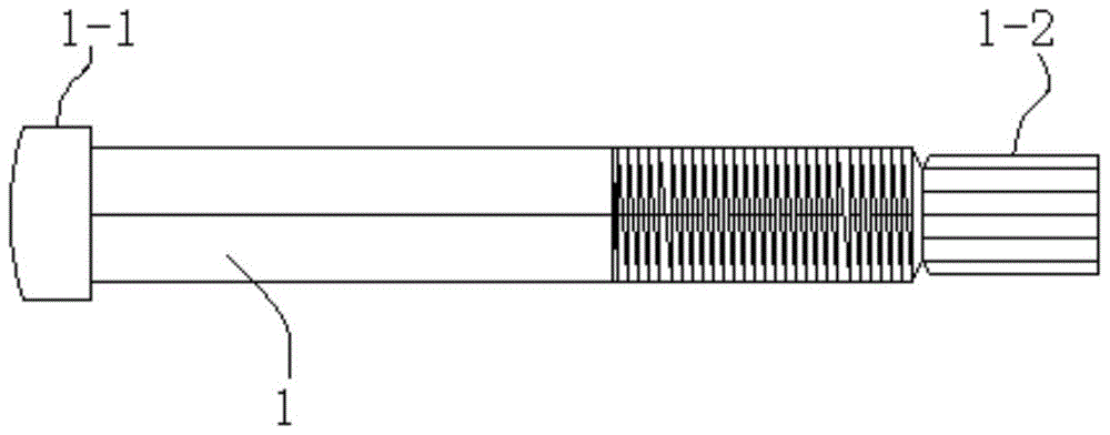 A torsion shear type unilateral self-tightening bolt fastener