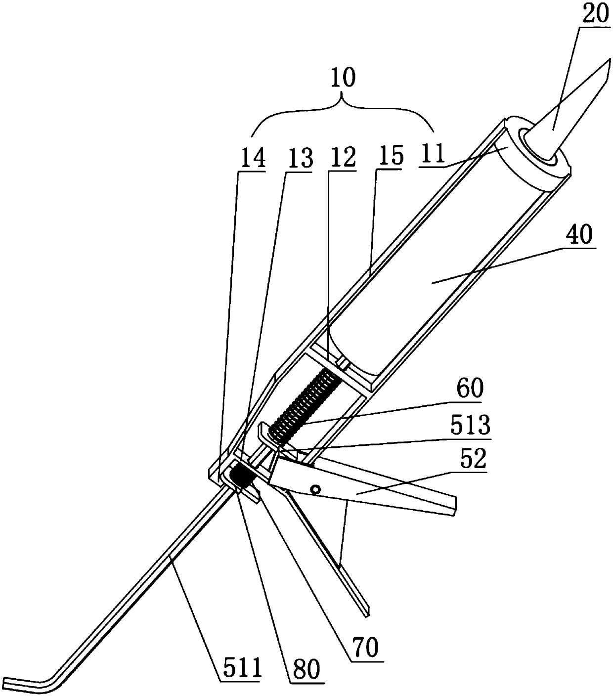 An easy-to-clean glue gun