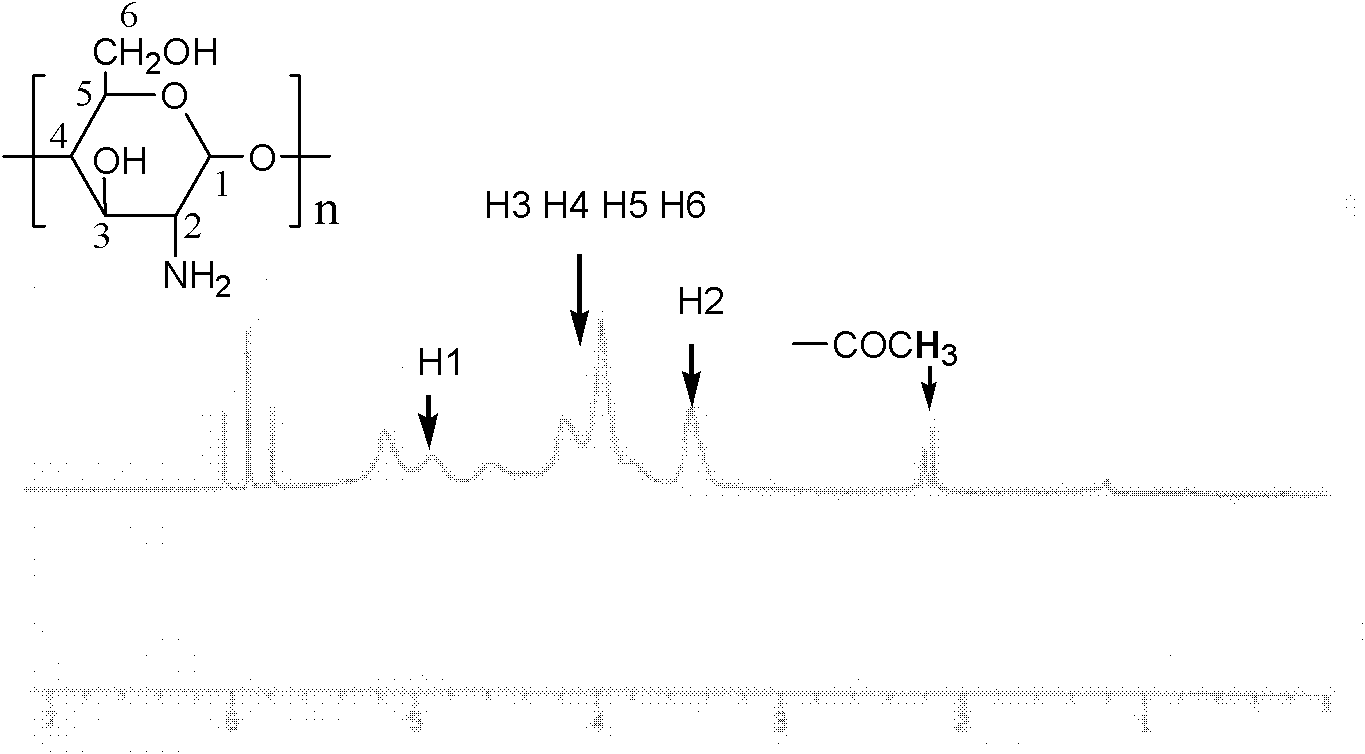 Amphipathic chitosan with chemical crosslinking characteristic and preparation method thereof