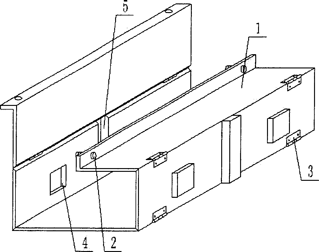 Die in use for molding component of concrete filled double thin wall