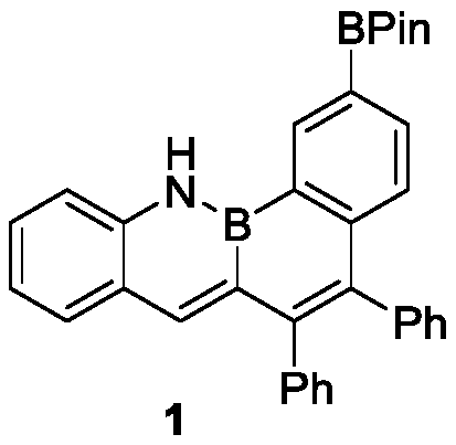 Synthesis method of boron-nitrogen benzanthracene fused-ring compound