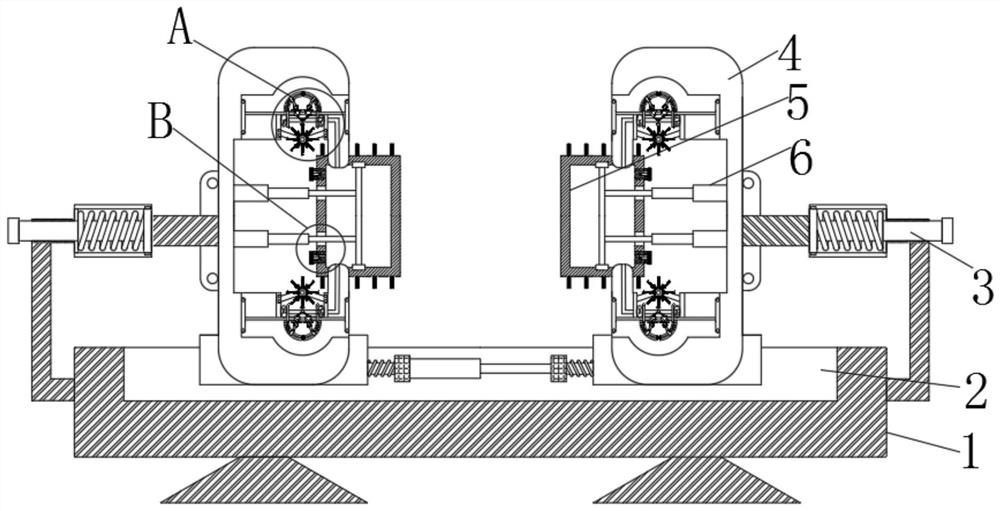 Injection molding device based on mobile automatic rapid cooling and capable of avoiding excessive pressure intensity