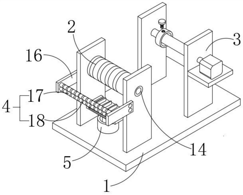 Guide stretching device for producing bonding copper wire and application method thereof