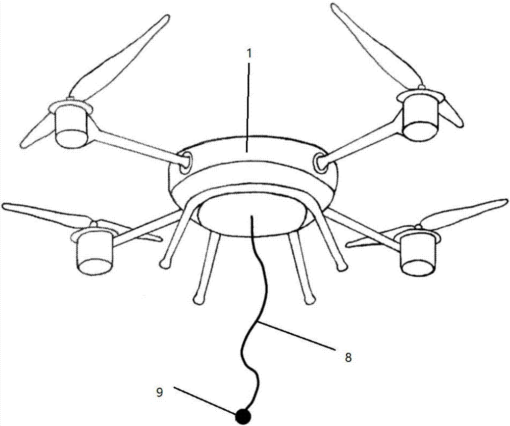 Unmanned aerial vehicle spot landing system and method