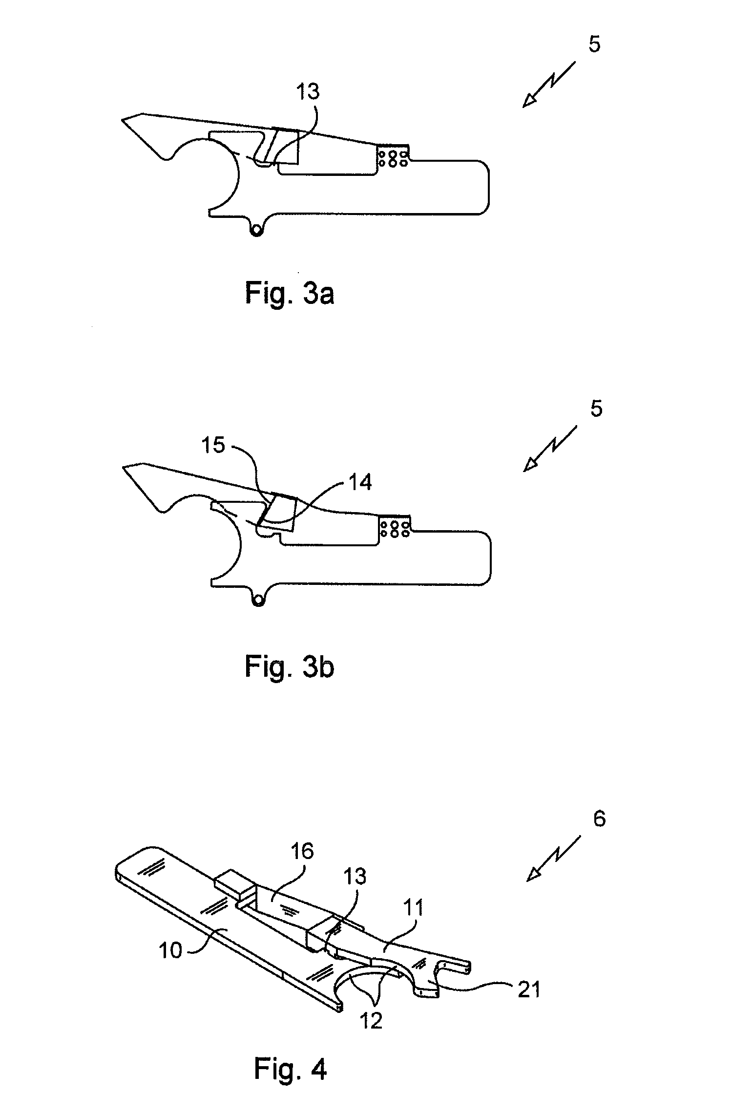 Container Holder Device Including a Leaf Spring, and a Container Treatment Installation Including Such a Device